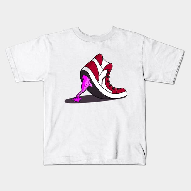 Shoe Gum Kids T-Shirt by Def'ead